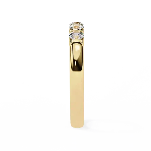 Diamond Bands 0.51 Carat Diamond Solid Gold Engagement Ring - Image 5