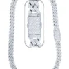 25 Carat Lab Grown Diamond Mens Cuban Link Chain Necklace Solid Gold 12 MM