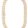 30 Carat Lab Grown Diamond Mens Cuban Link Chain Necklace Solid Gold 17 MM