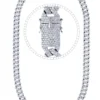 26 Carat Lab Grown Diamond Mens Cuban Link Chain Necklace Solid Gold 12 MM