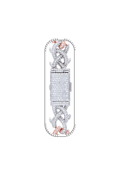 30 Carat Lab Grown Diamond Mens Cuban Link Chain Necklace Solid Gold 14 MM - Image 3