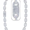 52 Carat Lab Grown Diamond Mens Cuban Link Chain Necklace Solid Gold 16 MM