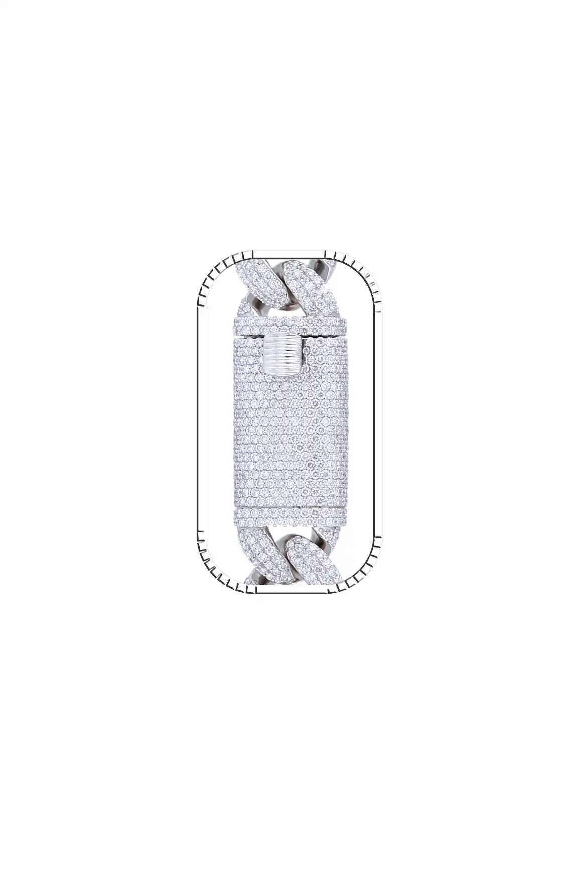 32 Carat Lab Grown Diamond Mens Cuban Link Chain Necklace Solid Gold 16 MM - Image 3