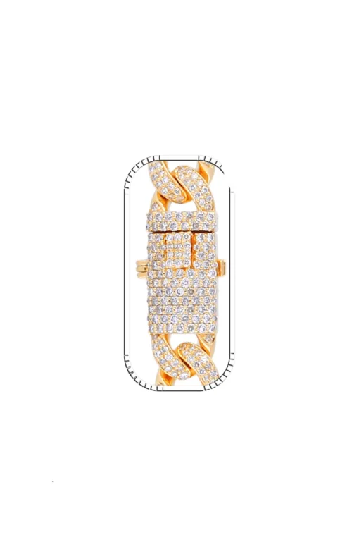 8 Carat Lab Grown Diamond Mens Cuban Link Chain Necklace Solid Gold 8 MM - Image 3