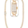 24 Carat Lab Grown Diamond Mens Cuban Link Chain Necklace Solid Gold 14 MM