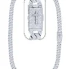 28 Carat Lab Grown Diamond Mens Cuban Link Chain Necklace Solid Gold 12 MM
