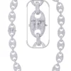 70 Carat Lab Grown Diamond Mens Cuban Link Chain Necklace Solid Gold 18 MM