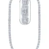40 Carat Lab Grown Diamond Mens Cuban Link Chain Necklace Solid Gold 14 MM