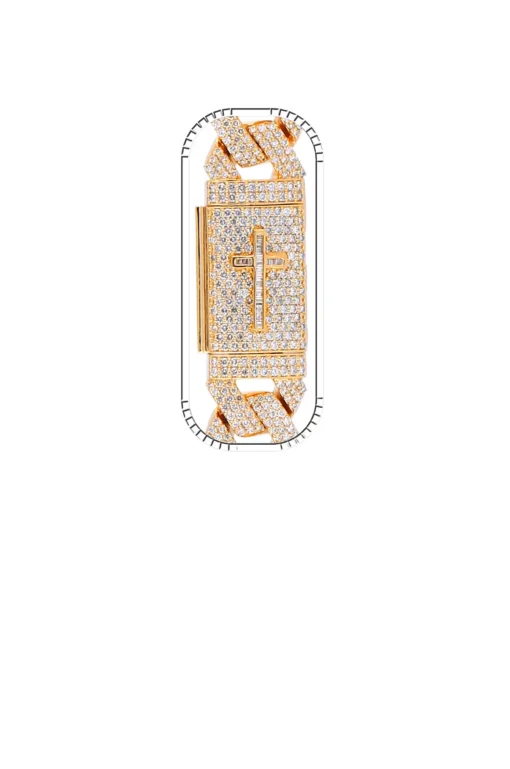 34 Carat Lab Grown Diamond Mens Cuban Link Chain Necklace Solid Gold 16 MM - Image 3