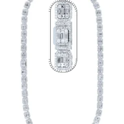 25 Carat Lab Grown Diamond Mens Cuban Link Chain Necklace Solid Gold 10 MM