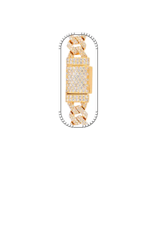 13.25 Carat Lab Grown Diamond Mens Cuban Link Chain Necklace Solid Gold 8 MM - Image 3