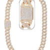 42 Carat Lab Grown Diamond Mens Cuban Link Chain Necklace Solid Gold 18 MM