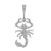 Scorpion 0.75 CT Round Lab Grown Diamond Gold animal pendant