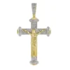 0.67 CT Round Lab Grown Diamond Gold diamond cross pendant