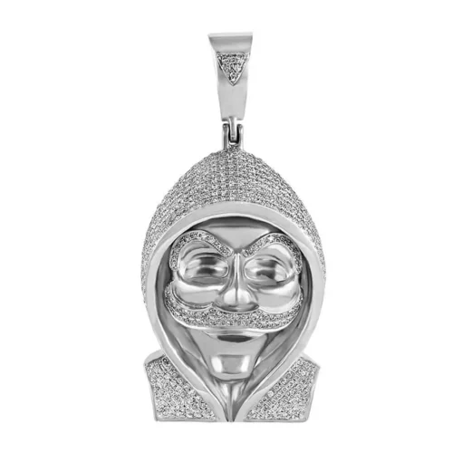 anonymous 1.5 CT Round Lab Grown Diamond Gold mens gold pendant - Image 2