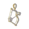 bow and arrow 1 CT Round Lab Grown Diamond Gold hip hop pendant
