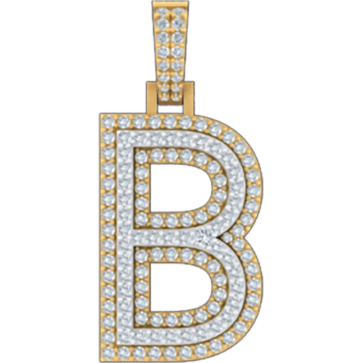 1.096 CT Round Lab Grown Diamond Gold Initial Pendant Necklace
