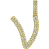 0.492 CT Round Lab Grown Diamond Gold Initial Pendant