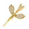 Angel Wing Gold 0.24 Ct Diamond Pendant