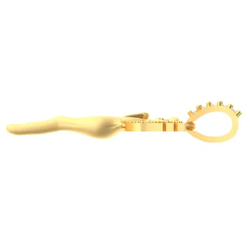 Angel Wing Gold 0.24 Ct Diamond Pendant - Image 5