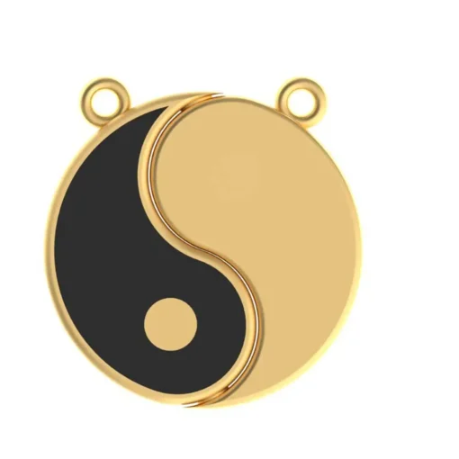 Yin-Yang Pendant in Luxurious Gold - Image 4