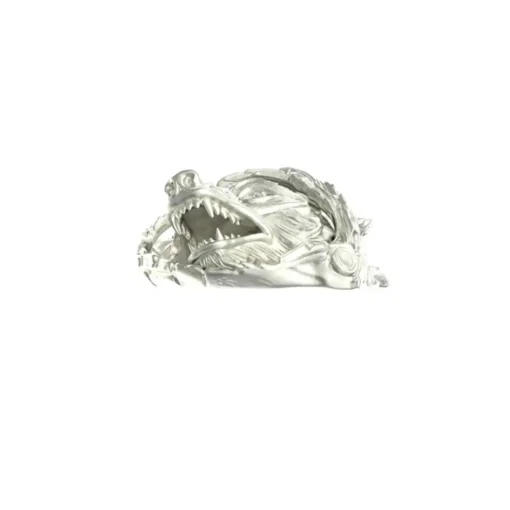 Fierce Wolf Head Pendant in Solid Gold Diamond - Image 3