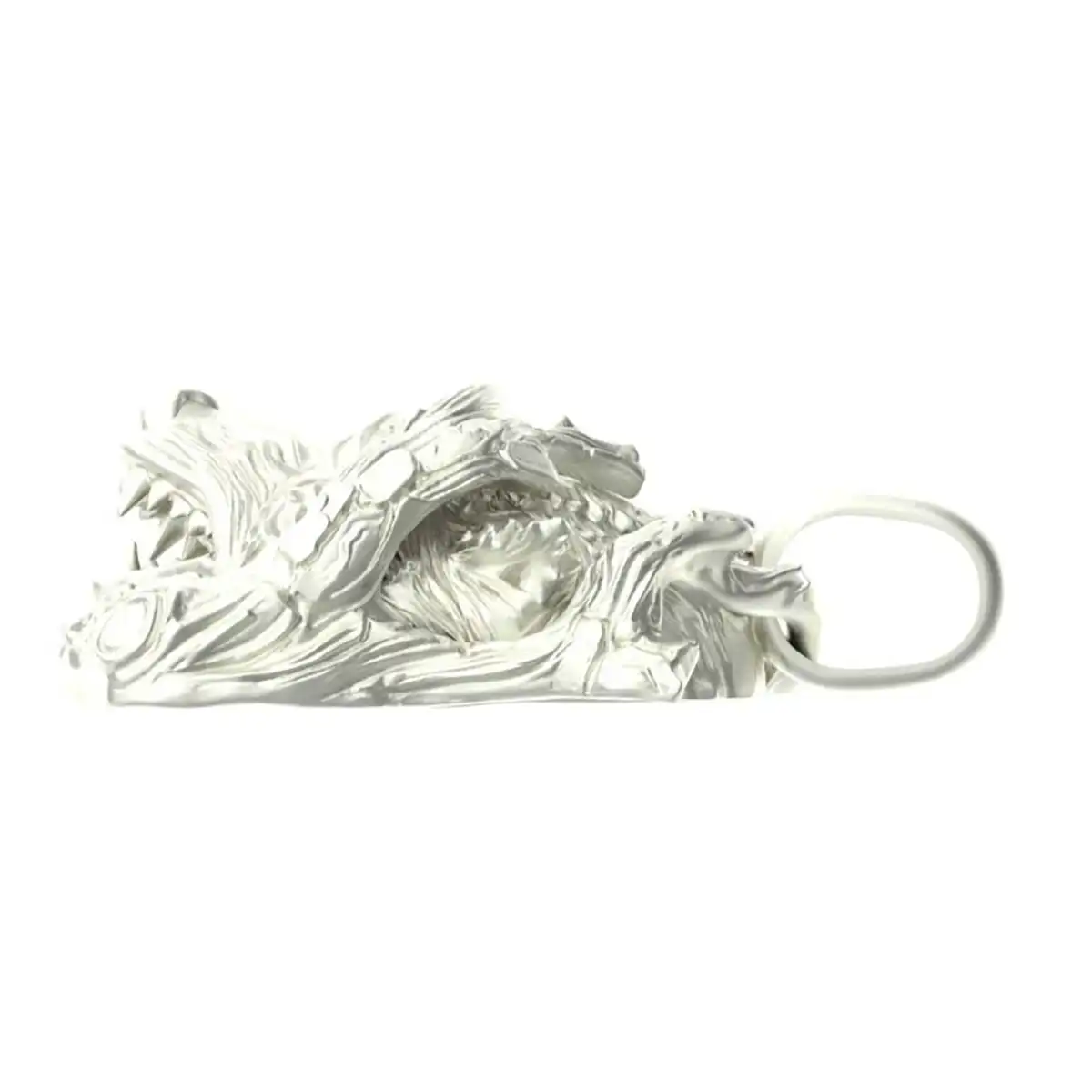 Fierce Wolf Head Pendant in Solid Gold Diamond - Image 2