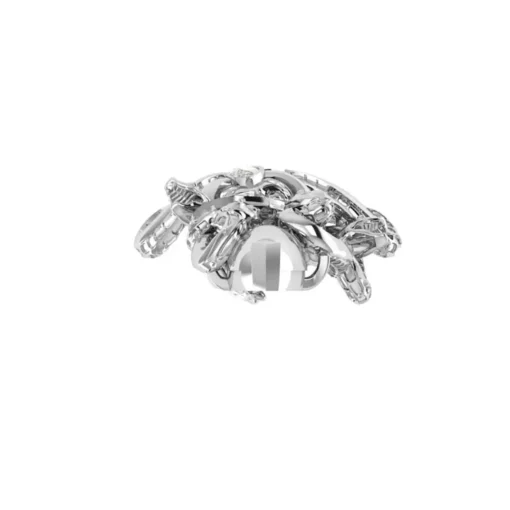 015Ct Pear Diamond Gold Medusa Pendant - Image 2