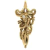 015Ct Pear Diamond Gold Medusa Pendant
