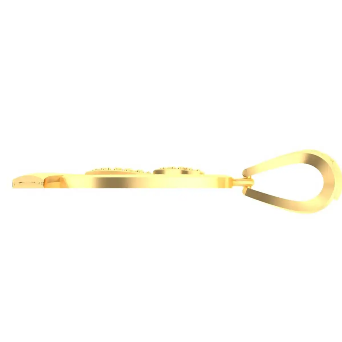 Gold 'Q' Pendant with 0.137ct Diamond Hearts - Image 8