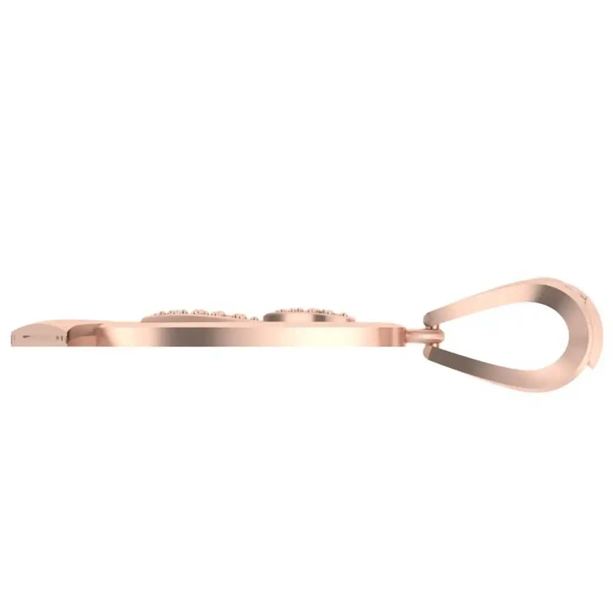 Gold 'Q' Pendant with 0.137ct Diamond Hearts - Image 4