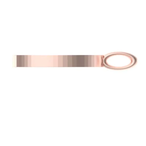 Gold Circle Power Button Pendant - Image 2